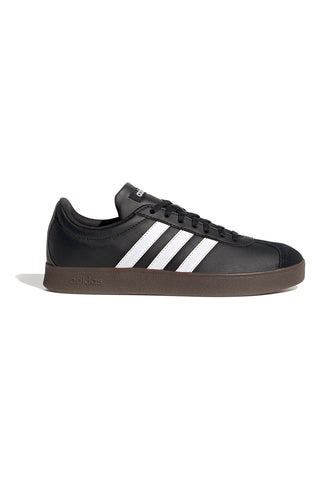 Scarpe nere con strisce bianche suola in gomma Adidas VL Court Base