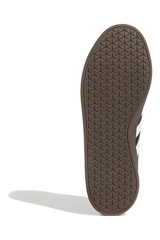 Adidas VL Court Base schwarze Schuhe mit weißen Streifen und Gummisohle