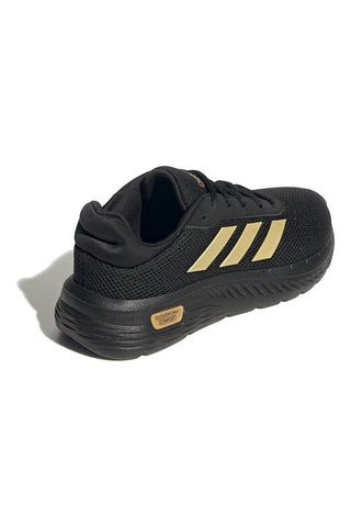 Adidas Cloudfoam Comfy Sneaker in Schwarz mit goldenen Details und Cloudfoam-Sohle