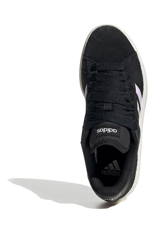 Sneakers nere con strisce lilla in suede Adidas Grand Court Base 00s
