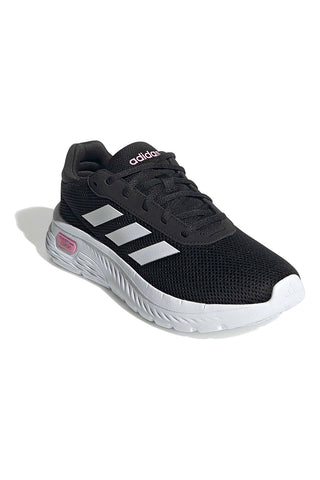 Schwarze Mesh-Sneaker mit gepolsterter Sohle Adidas CloudFoam Comfy