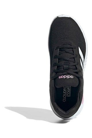 Schwarze Mesh-Sneaker mit gepolsterter Sohle Adidas CloudFoam Comfy