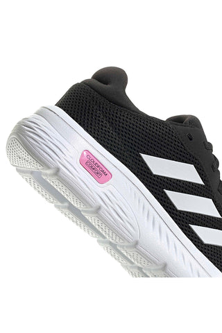 Schwarze Mesh-Sneaker mit gepolsterter Sohle Adidas CloudFoam Comfy