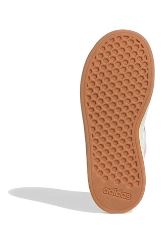Adidas Grand Court 00s K Rosa Wildlederschuhe mit weißen Streifen