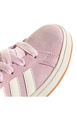 Scarpe rosa in suede con strisce bianche Adidas Grand Court 00s K