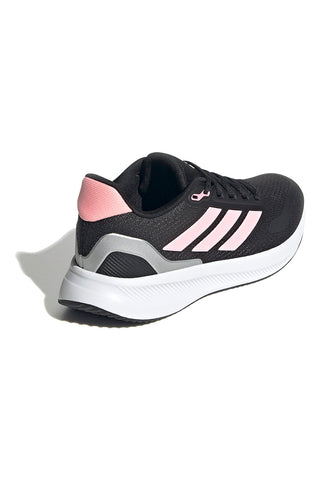 Sneakers da running nere con dettagli rosa in mesh Adidas Runfalcon 5 J