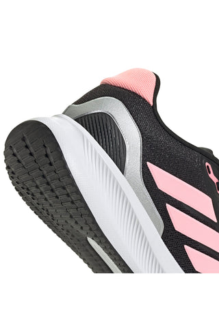 Adidas Runfalcon 5 J – Schwarze Laufschuhe mit rosa Mesh-Details