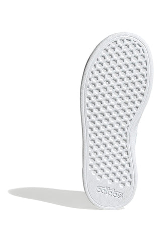 Adidas Grand Court 2 K – Weiße Sneakers mit schillernden Streifen