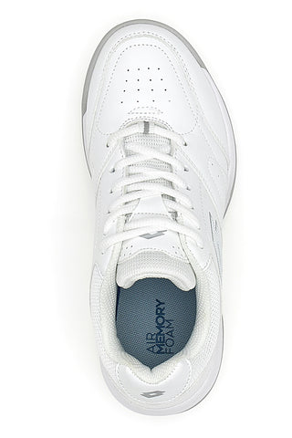Lotto Court Logo AMF XX W Weiße Memory Foam Tennisschuhe