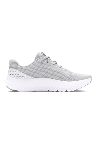 Scarpe da ginnastica donna grigie in mesh Under Armour GGS Surge 4