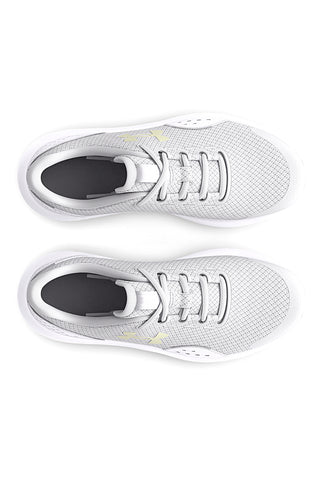 Scarpe da ginnastica donna grigie in mesh Under Armour GGS Surge 4