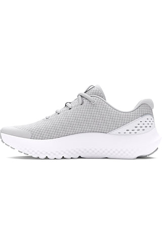 Scarpe da ginnastica donna grigie in mesh Under Armour GGS Surge 4