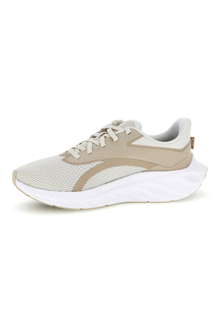 Weiße und beige Laufschuhe mit atmungsaktivem Mesh und Charged+ Cushioning Under armour W Ascend