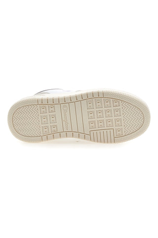 Weiße Turnschuhe mit grauen und fliederfarbenen Details Champion Rd18 Lite Low