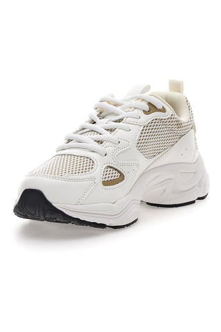 Weiße und beige Turnschuhe mit Schnürsenkeln Champion Countess Evolve