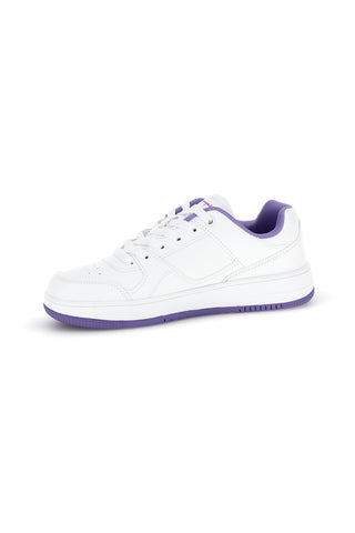 Weiße Turnschuhe mit lila Details Champion RD18 Low G GS