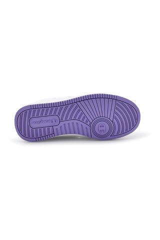 Weiße Turnschuhe mit lila Details Champion RD18 Low G GS