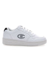 Weiße Turnschuhe mit Plateau und Glitzerlogo Champion Rd18 Platform Glitter Gs