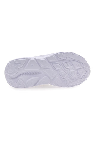 Weiße und fliederfarbene Turnschuhe mit sportlicher Sohle Champion Hro J Gs Low Cut