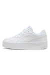 Weiße Schuhe mit Plateausohle Puma Court Lally Skye