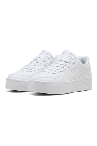 Weiße Schuhe mit Plateausohle Puma Court Lally Skye