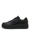 Schwarze Schuhe mit Plateausohle Puma Court Lally Skye