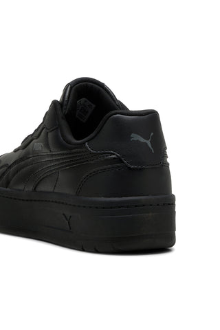 Schwarze Schuhe mit Plateausohle Puma Court Lally Skye