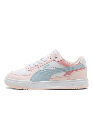 Sneakers bianche rosa e azzurre Puma Caven III Block Jr