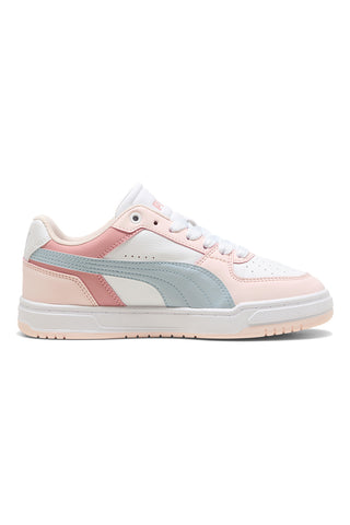 Sneakers bianche rosa e azzurre Puma Caven III Block Jr