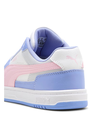 Sneakers bianche azzurre e rosa Puma Caven III Block Jr