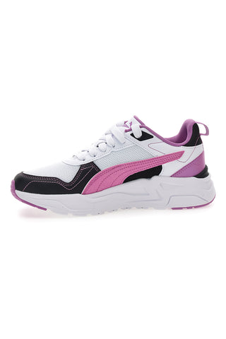 Weiß rosa und schwarz Mesh Turnschuhe Puma Trinity 2 Lt Jelly Heaven Jr