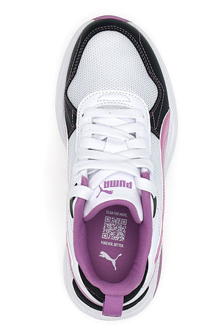 Weiß rosa und schwarz Mesh Turnschuhe Puma Trinity 2 Lt Jelly Heaven Jr