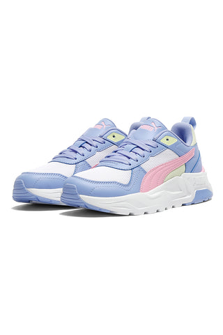 Sneakers azzurre rosa e bianche Puma Trinity 2 Lt Jr