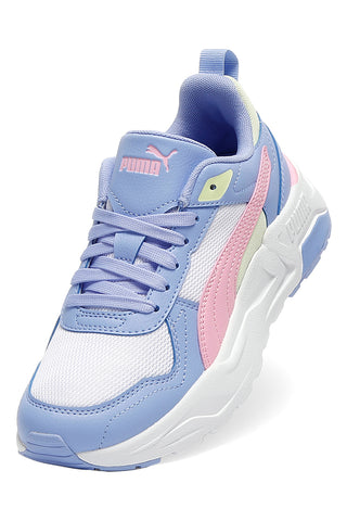 Sneakers azzurre rosa e bianche Puma Trinity 2 Lt Jr