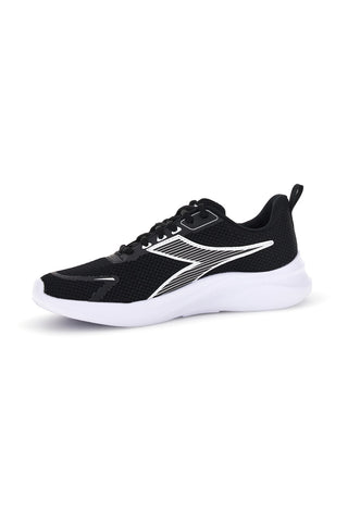 Diadora Robin 7 W schwarz weiß atmungsaktiv gepolstert Laufschuh