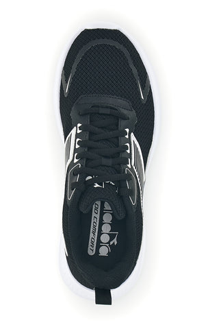 Diadora Robin 7 W schwarz weiß atmungsaktiv gepolstert Laufschuh