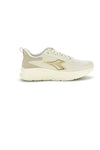 Beige atmungsaktive Stoff Turnschuhe Diadora Piper Wn
