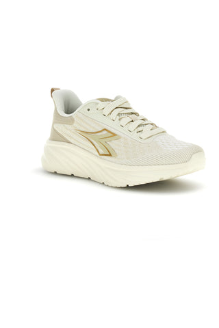 Beige atmungsaktive Stoff Turnschuhe Diadora Piper Wn