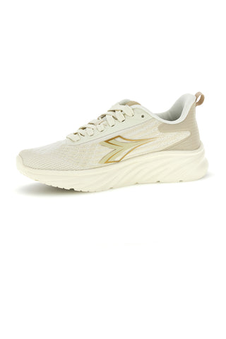 Beige atmungsaktive Stoff Turnschuhe Diadora Piper Wn