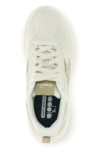Beige atmungsaktive Stoff Turnschuhe Diadora Piper Wn