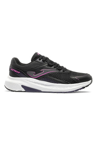 Schwarze Laufschuhe mit fuchsiafarbenen Details Joma RVITLS2601