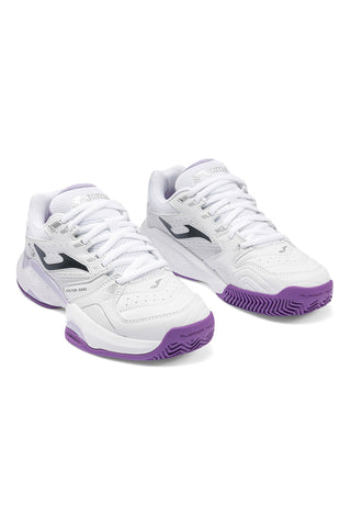 Scarpe da tennis bianco con inserti viola traspiranti Joma Master 1000 2602