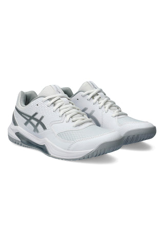Scarpe da tennis bianche e argento Asics Gel-Dedicate 8