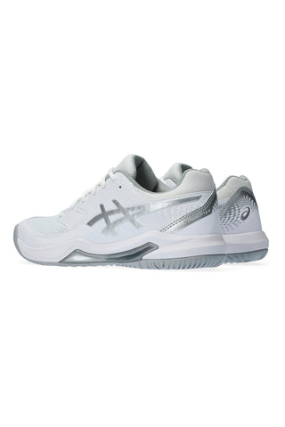 Scarpe da tennis bianche e argento Asics Gel-Dedicate 8