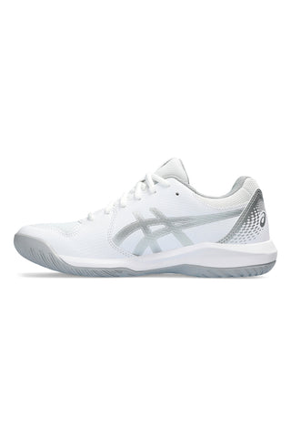Scarpe da tennis bianche e argento Asics Gel-Dedicate 8