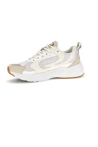 Beige atmungsaktive Mesh-Komfort-Turnschuhe Fila Kreatix Wmn
