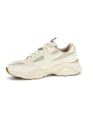 Atmungsaktive Mesh pro Komfort Schaumstoff beige Turnschuhe Fila Recade S