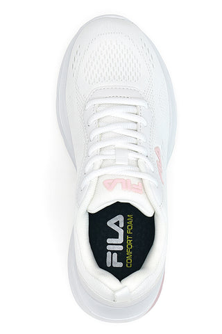 Weiße Turnschuhe mit rosa Einsätzen Fila FFW0647