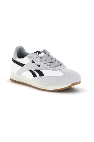 Sneakers bianco in tessuto con inserti grigio chiaro Reebok World 70
