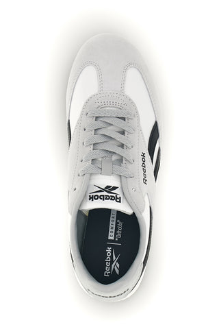 Weiße Stoff-Turnschuhe mit hellgrauen Einsätzen Reebok World 70